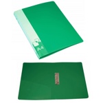 Папка пласт.зажим А4 зеленая 0,70мм. внутренний карман PZ07Cgreen - фото