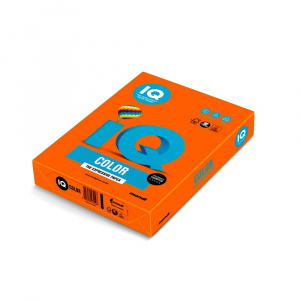 Бумага А4 IQ COLOR, оранжевый 80г/м2, 500 л OR43/Словакия/ - фото