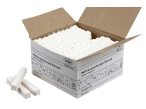 Мел штучный белый 100шт. квадратные, картонная коробка, арт. 280120211 - фото