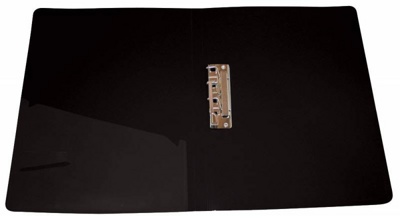 Папка пласт.зажим А4 черная 0,70мм. внутренний карман PZ07Cblack
