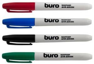 Набор маркеров для белой доски 4 цвета, 2,5мм, арт. 1487363 - фото