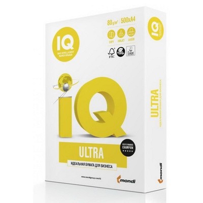 Бумага А4 IQ ULTRA, 80г/м2, 500 л.