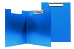 Папка-планшет с крышкой А4 синий с зажимом 500 OfficeSpace, арт.245658 /РФ/ - фото